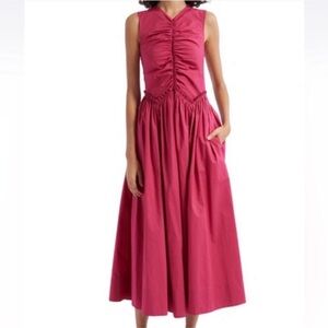 ULLA JOHNSON mimi dress in rosebud pink Sz 2